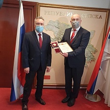О вручении Послом России в БиГ памятной медали «75 лет Победы в Великой Отечественной войне 1941-1945 гг.»