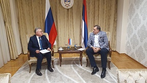 O sastanku Ambasadora Rusije u BiH Igora Kalabuhova sa Predsjedavajućim Predsjedništva BiH Miloradom Dodikom
